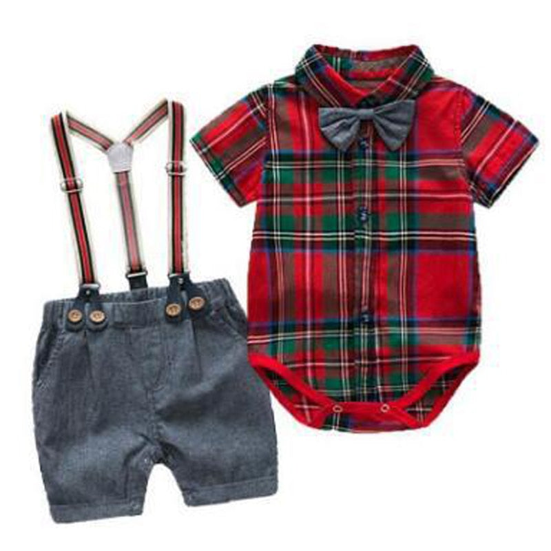 Tenues d'été pour bébés garçons au style élégant de gentleman