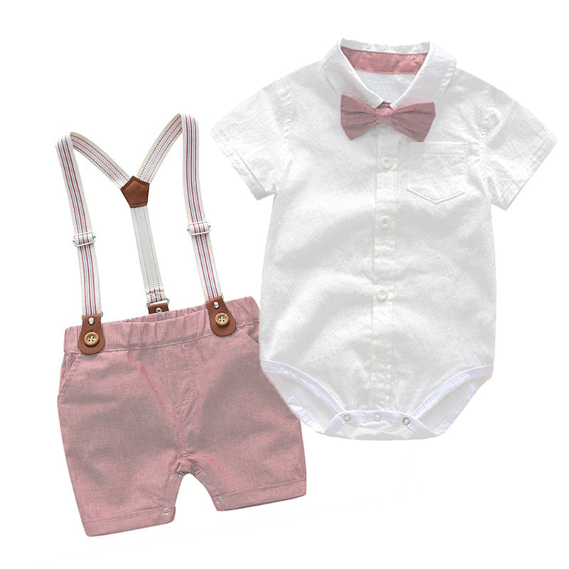 Tenues d'été pour bébés garçons au style élégant de gentleman