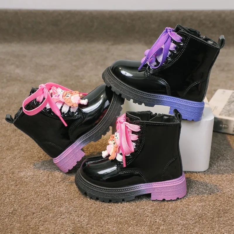 Bottes en cuir pour Fille