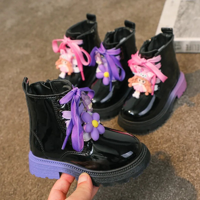 Bottes en cuir pour Fille