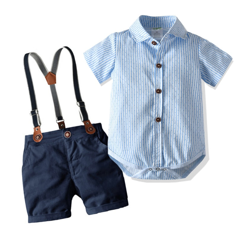 Tenues d'été pour bébés garçons au style élégant de gentleman