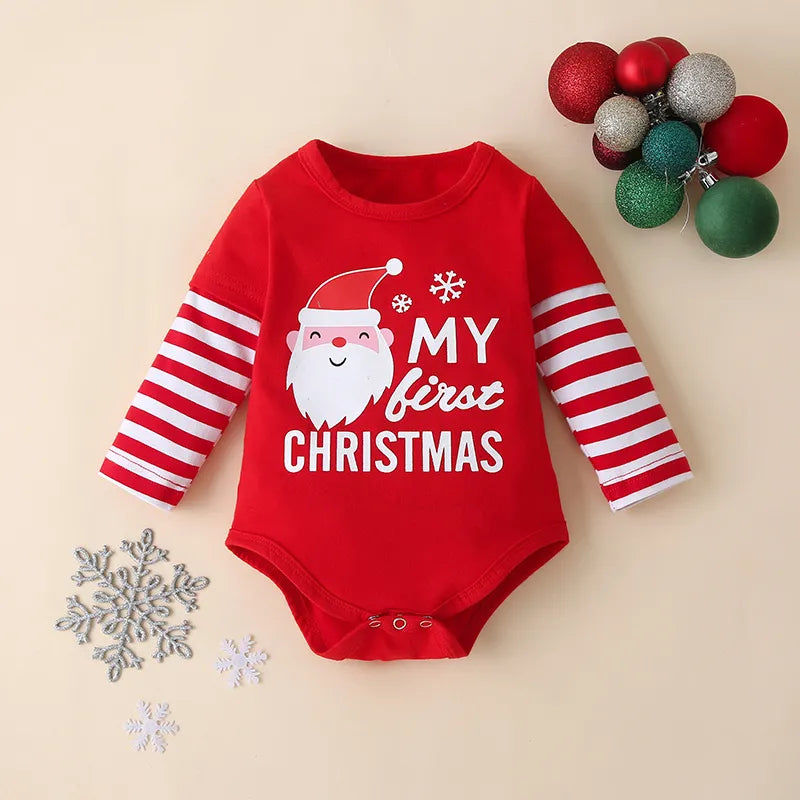 Vêtements de Noël 'Mon Premier Noël' pour Bébé Fille et Garçon