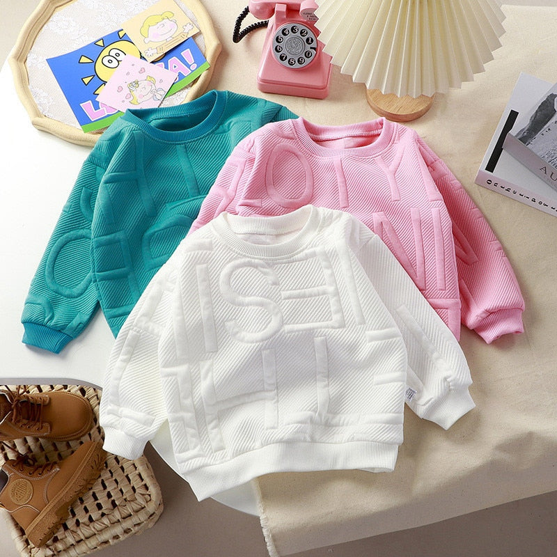 Sweatshirts for little girls and boys